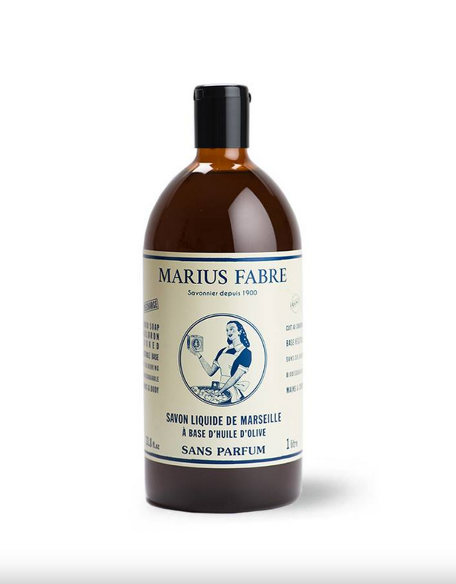 Marius Fabre Nature Marseille zeep zonder parfum navul 1l