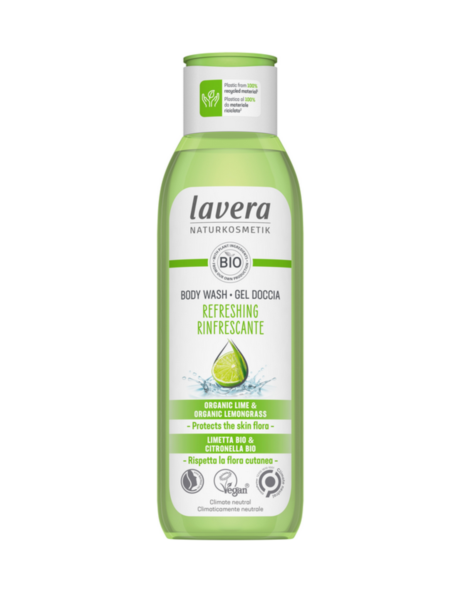 Lavera Douchegel / body wash refreshing - 250 Milliliter