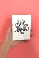 Maanblik Postkaart vastpak - octopus / inktvis