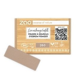 Zao ZAO Bamboe Wenkbrauwpoeder Refill 260 (Blond) rechthoekig