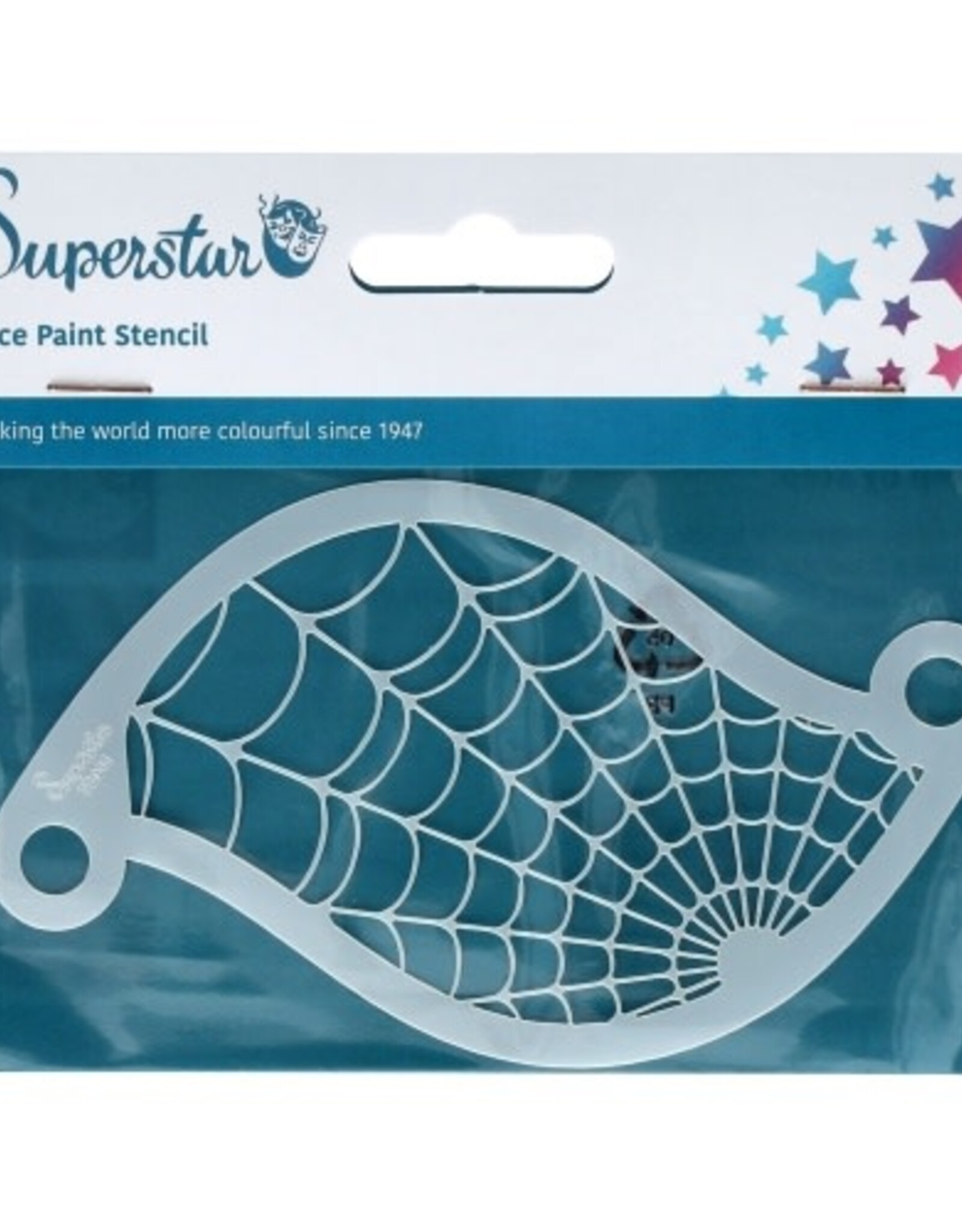 Superstar Face Paint Stencil Spiderweb 77011