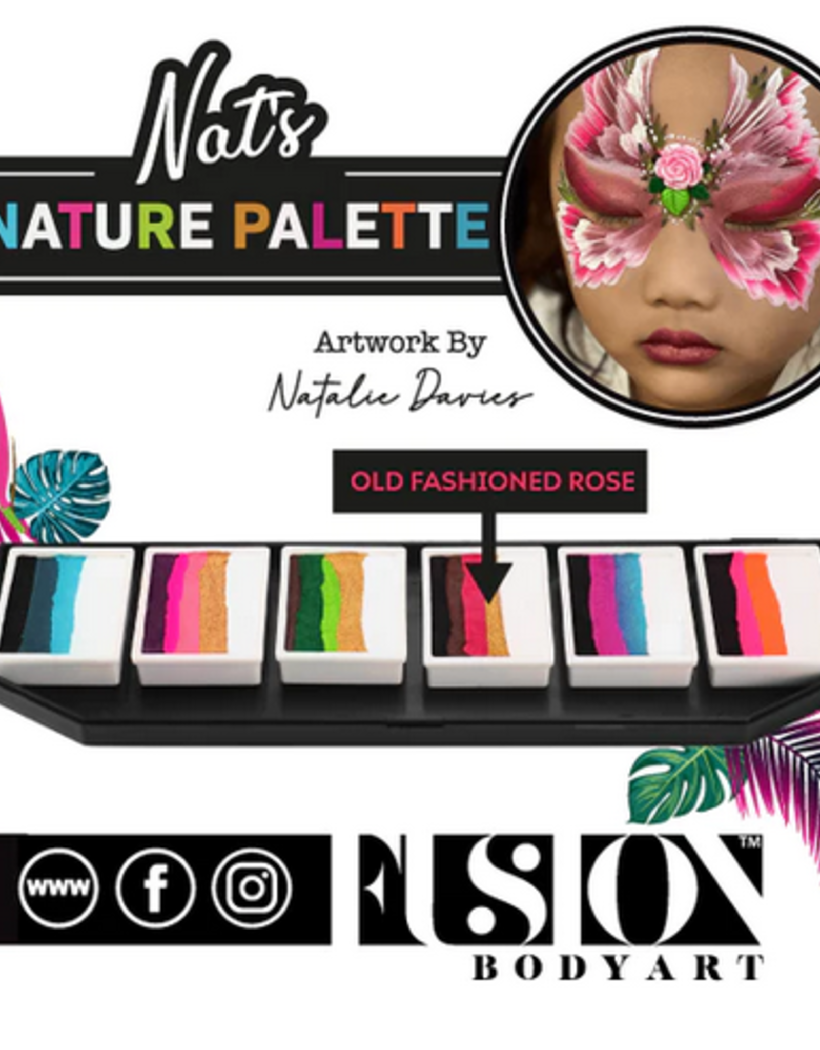 Fusion Nat's Nature Palette FX | Split Cake Palette 60g