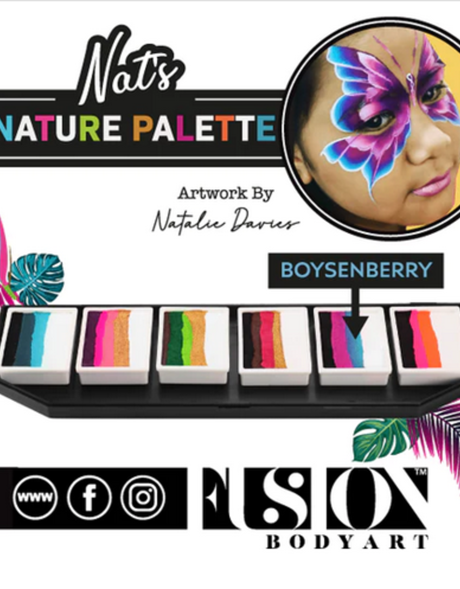 Fusion Nat's Nature Palette FX | Split Cake Palette 60g