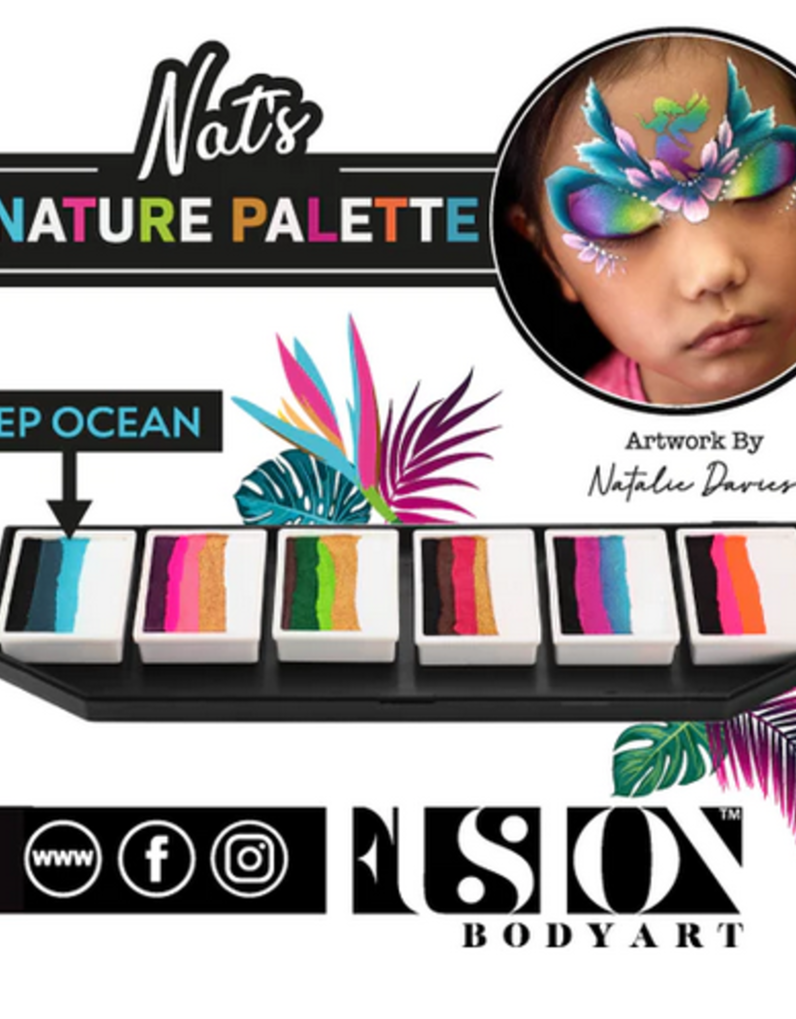 Fusion Nat's Nature Palette FX | Split Cake Palette 60g