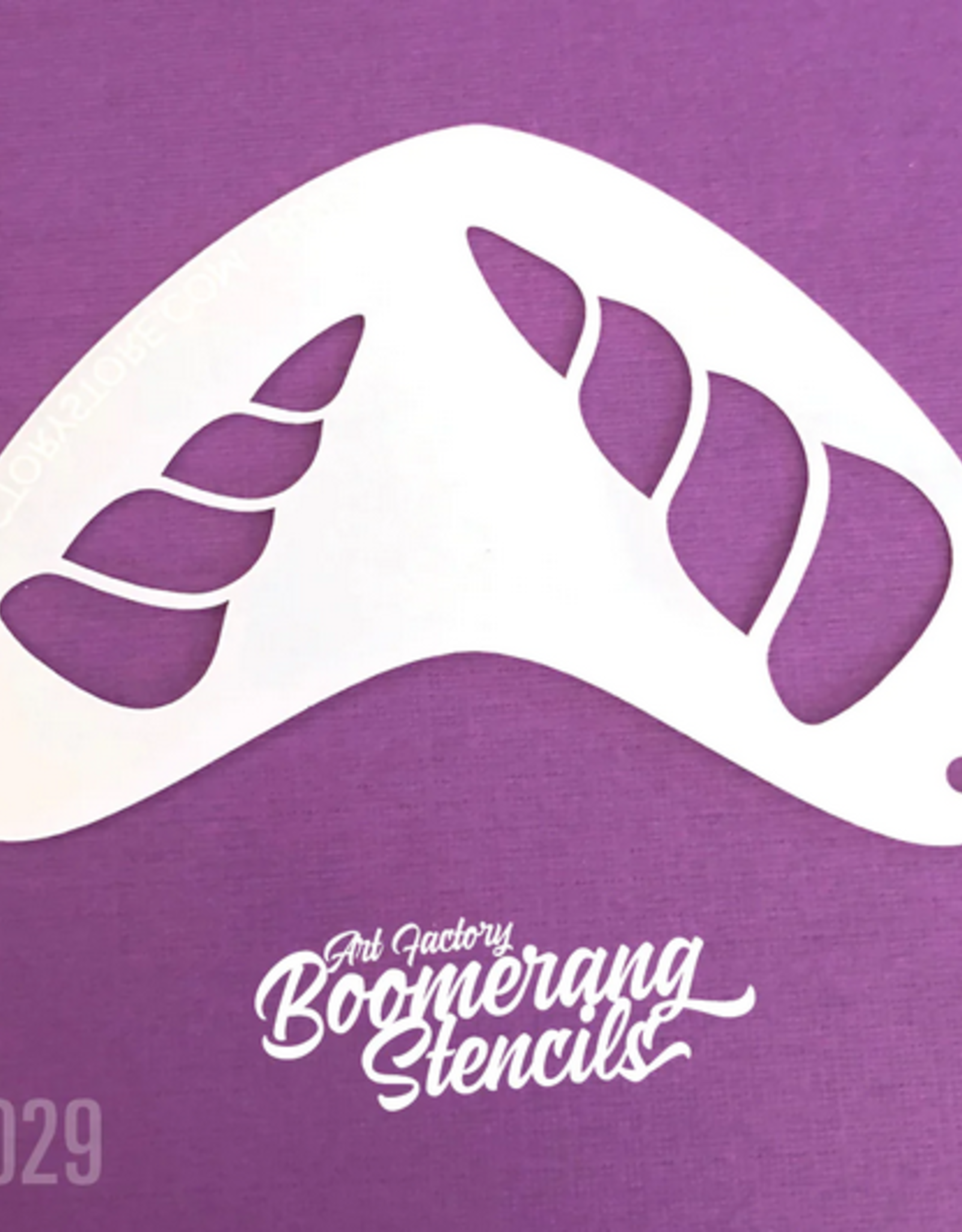 Art Factory Boomerang Face Paint Stencil by Art Factory | Unicorn Horn - B029