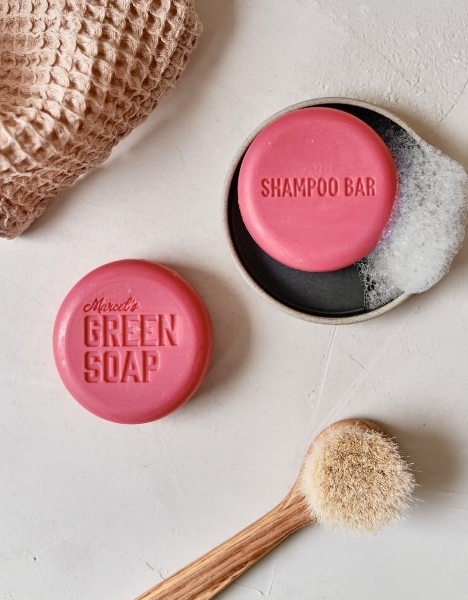 Marcel's Green Soap Shampoo bar argan & oudh 90g