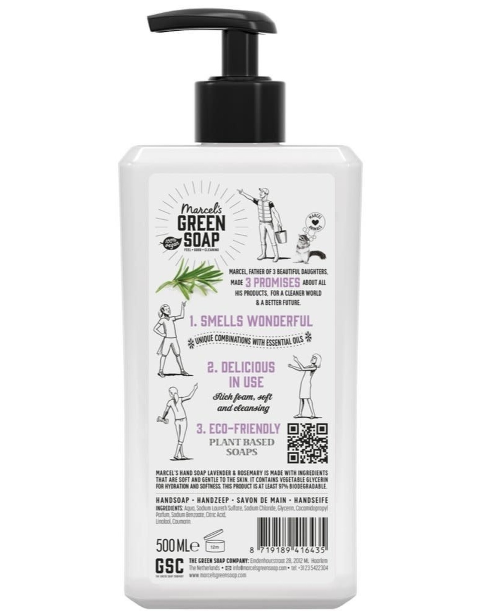 Marcel's Green Soap Handzeep Lavender & Rosemary 500 ml