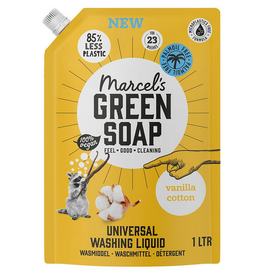 Marcel's Green Soap Universeel Wasmiddel Vanille & Katoen Refill 1 liter