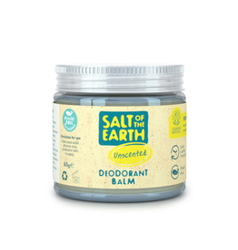 Salt of the Earth Unscented Natural Deodorant Balm - Plastic Free & Aluminium Free 60g