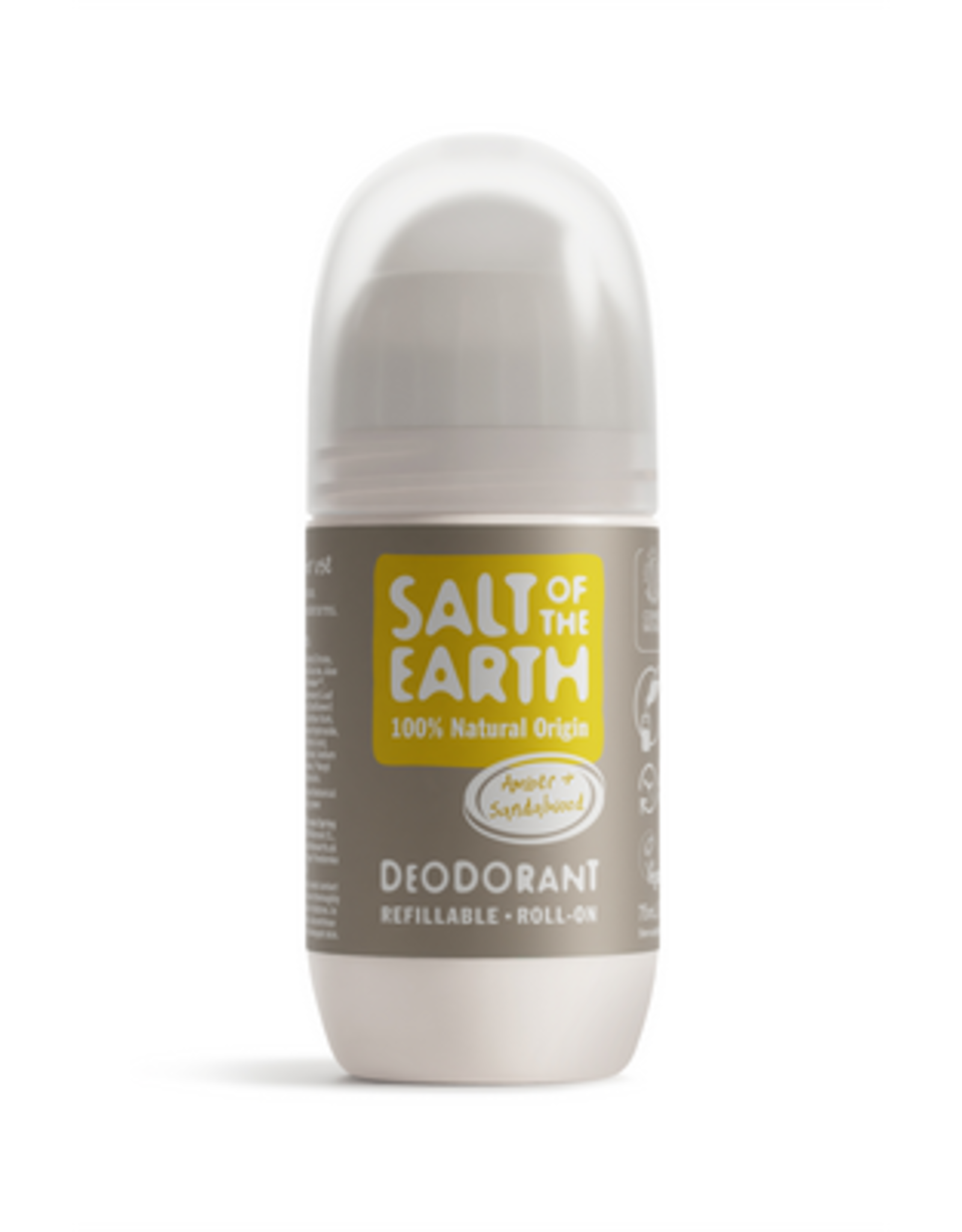 Salt of the Earth Amber & Sandalwood Refillable Roll-On Deodorant COSMOS Natural 75ml