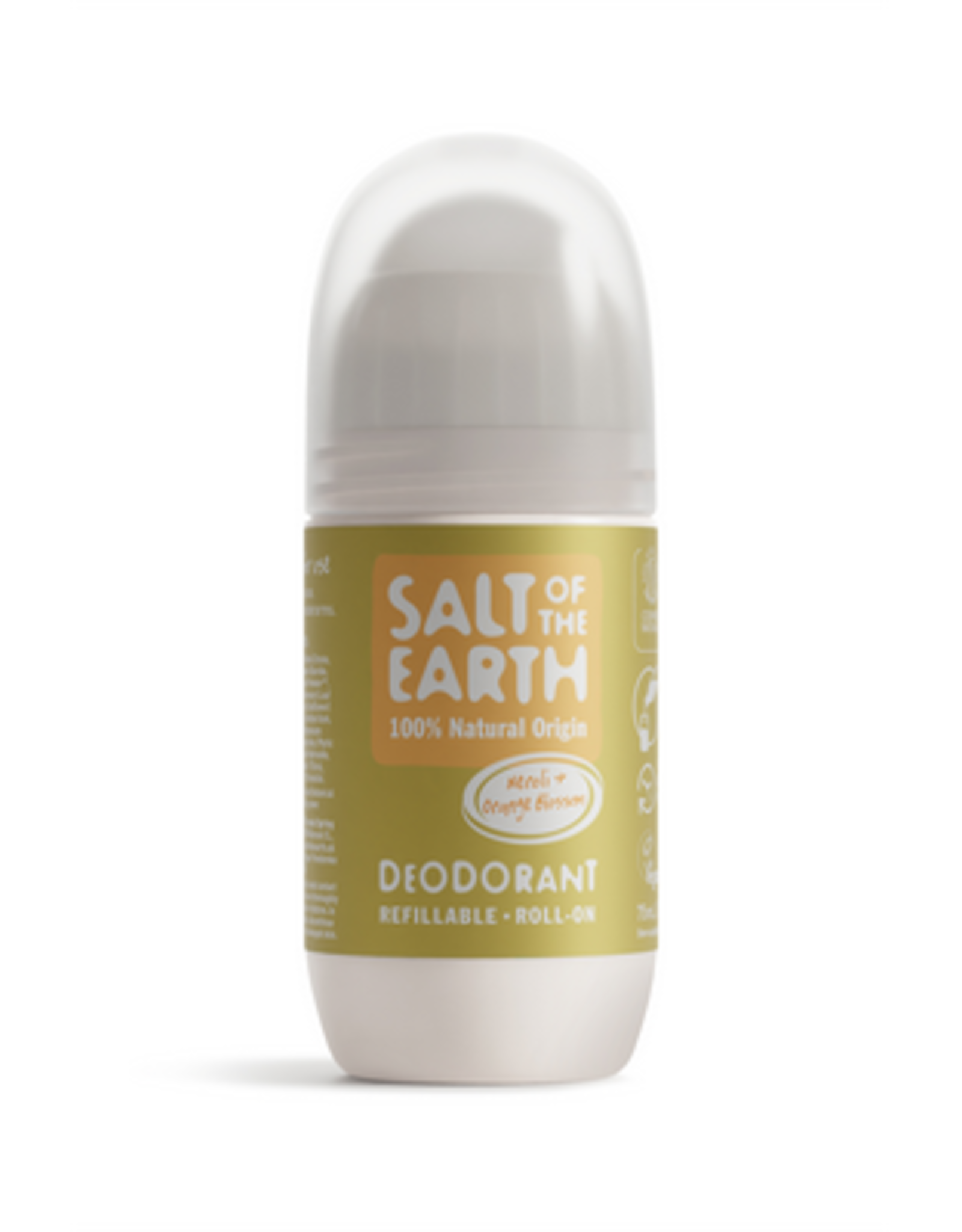 Salt of the Earth Neroli and Orange blossom Refillable Roll-On Deodorant COSMOS Natural 75ml