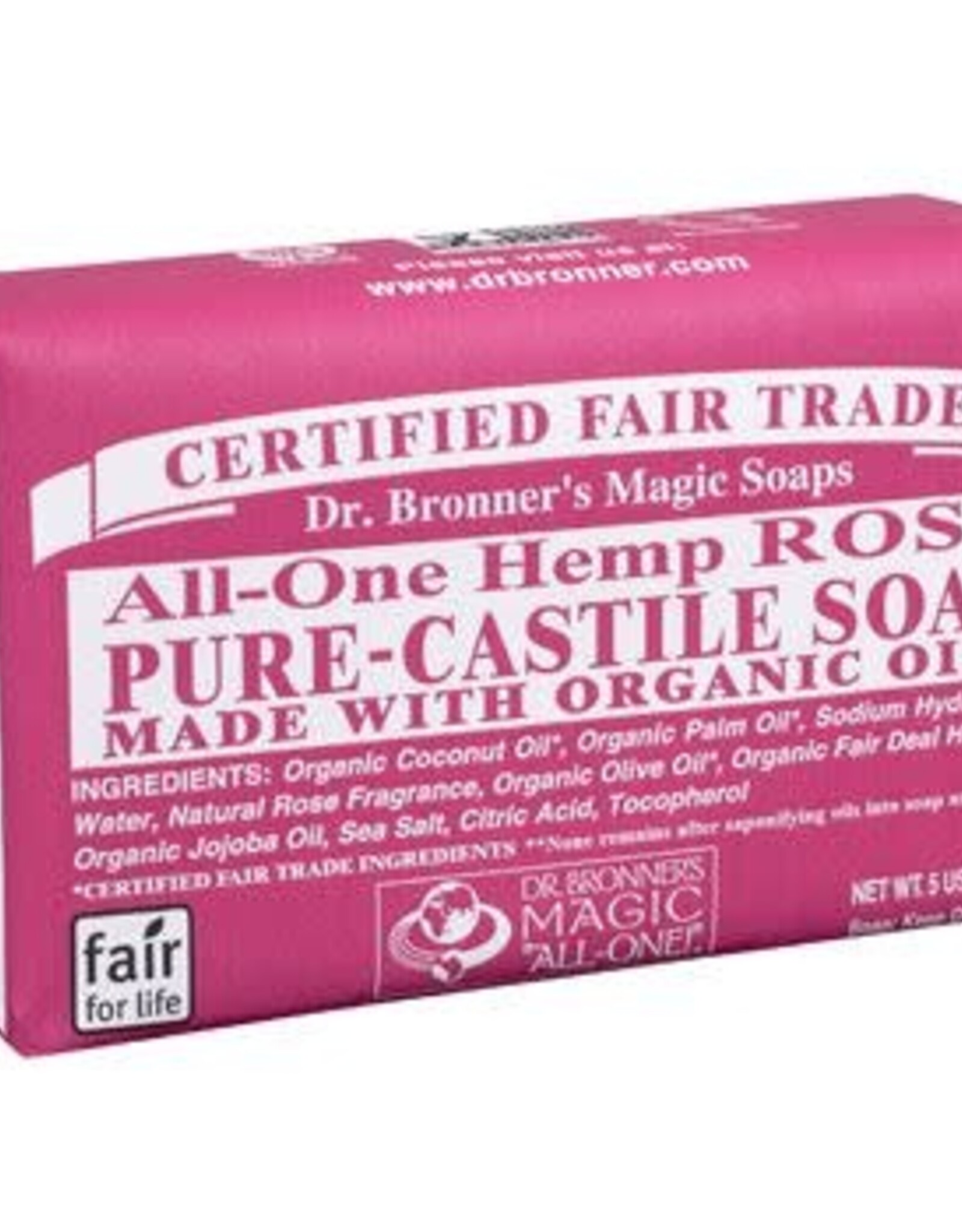 Dr. Bronner Dr. Bronner's - soap bar Rose 140g