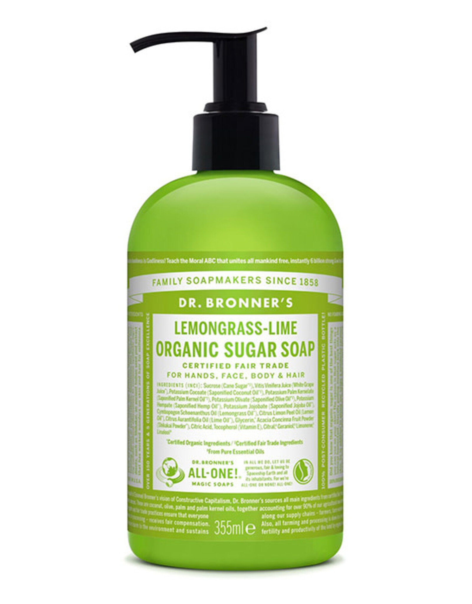 Dr. Bronner Dr. Bronner's - liquid soap Lemongrass-Lime 355ml