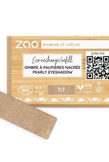 Zao ZAO Bamboe Oogschaduw Refill (rechthoek) Parelmoer 117 (Pinky Bronze)