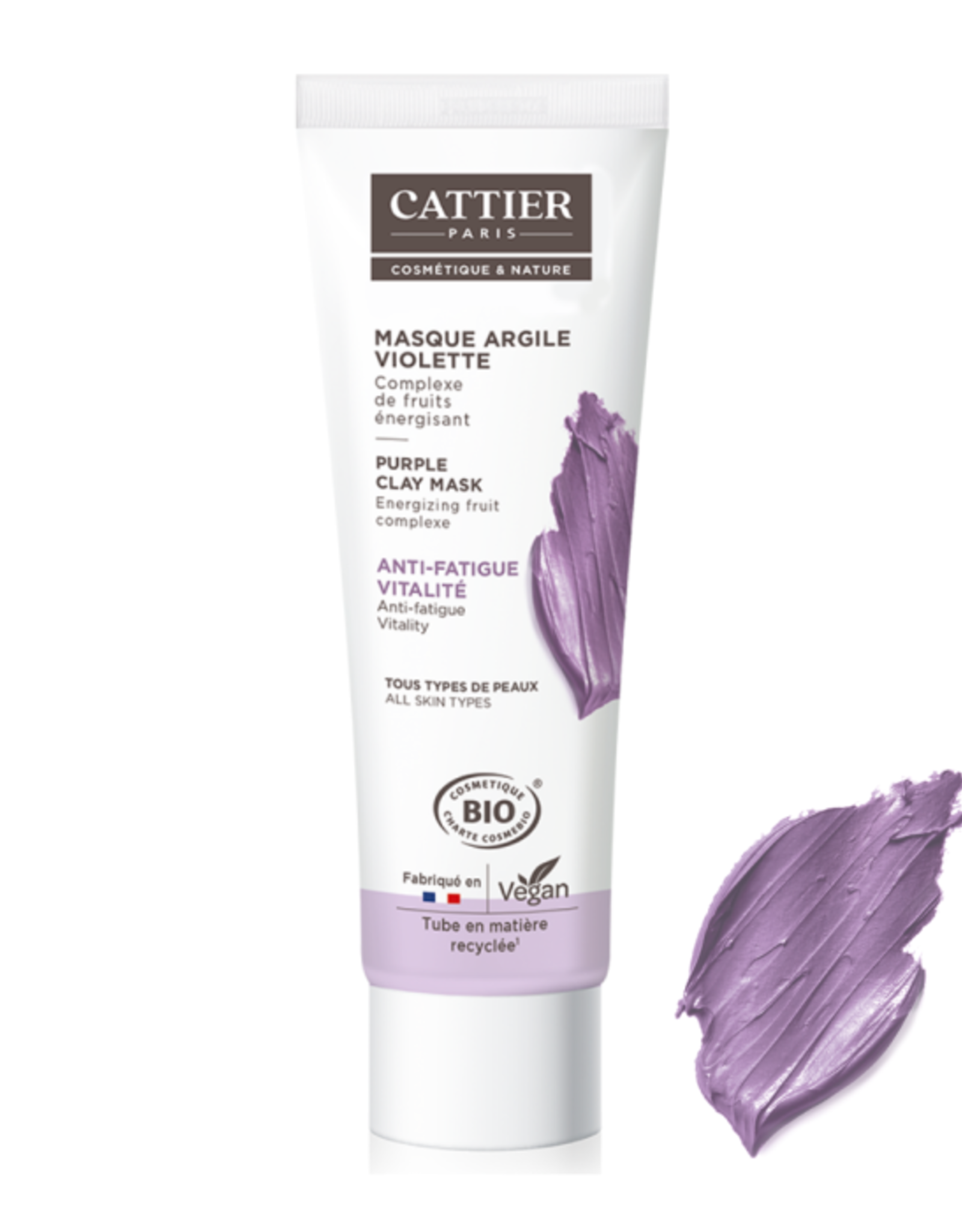 Cattier Cattier Kleimasker violet bio - Vitality/anti-fatigue - 100ml