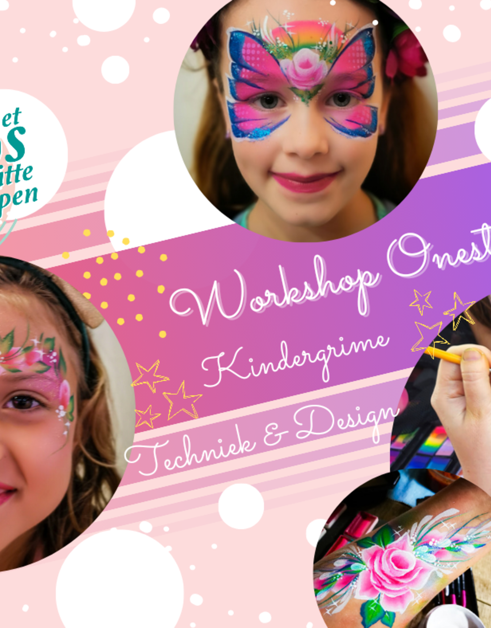 Roos met Witte Stippen Workshop 21 maart -  onestroke techniek & Design