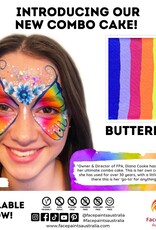 Face Paints Australia Butterfly combo Cake  FPA - 50g