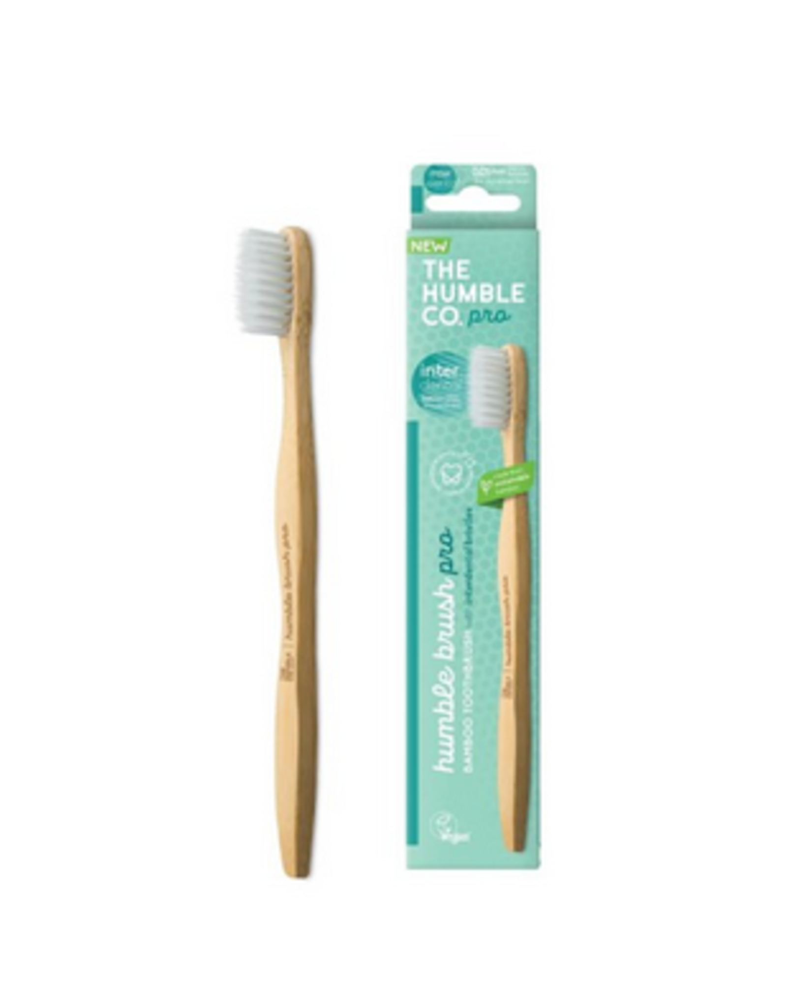 The Humble Co. Tandenborstel Bamboe - PRO - Interdental - Soft - Turquoise