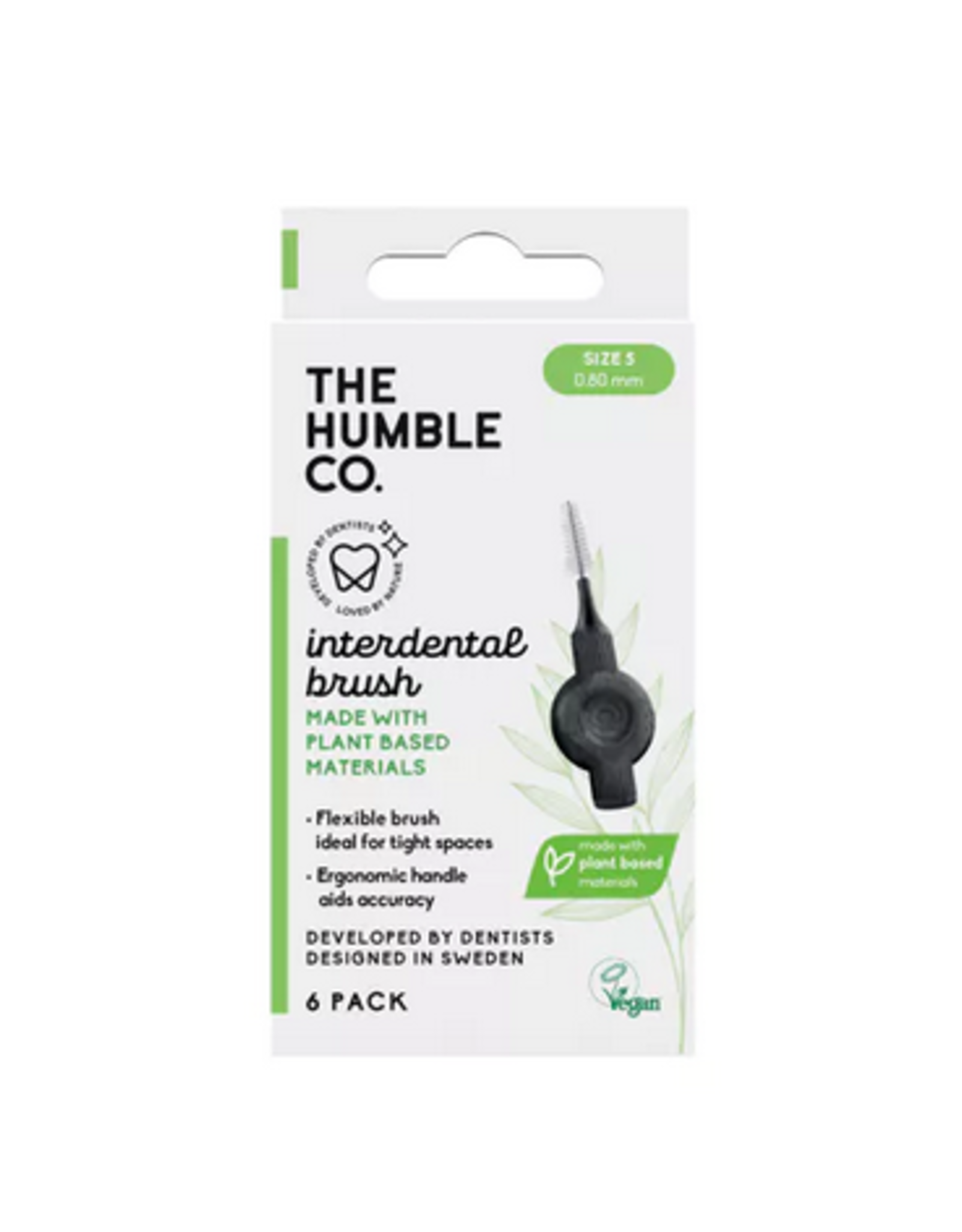 The Humble Co. PLANT BASED INTERDENTAL BRUSH - SIZE 5 - GREEN