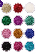 PartyXplosion PXP biodegradable powder glitter 2.5 gr. eco set 12 assorted colors