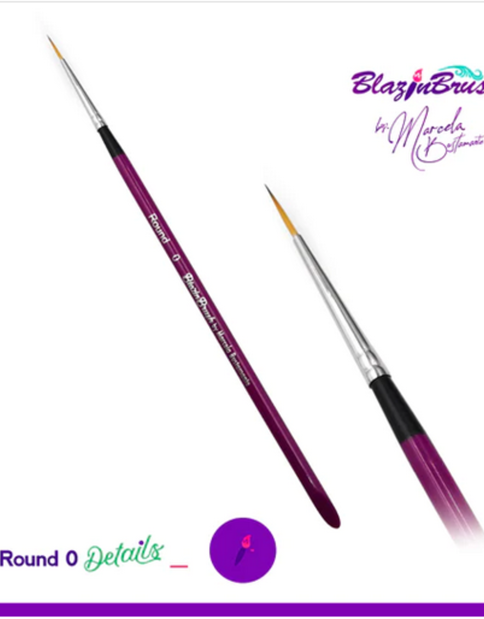 BlazinBrush Blazin Face Painting Brush by Marcela Bustamante | DETAILS COLLECTION - Round #0