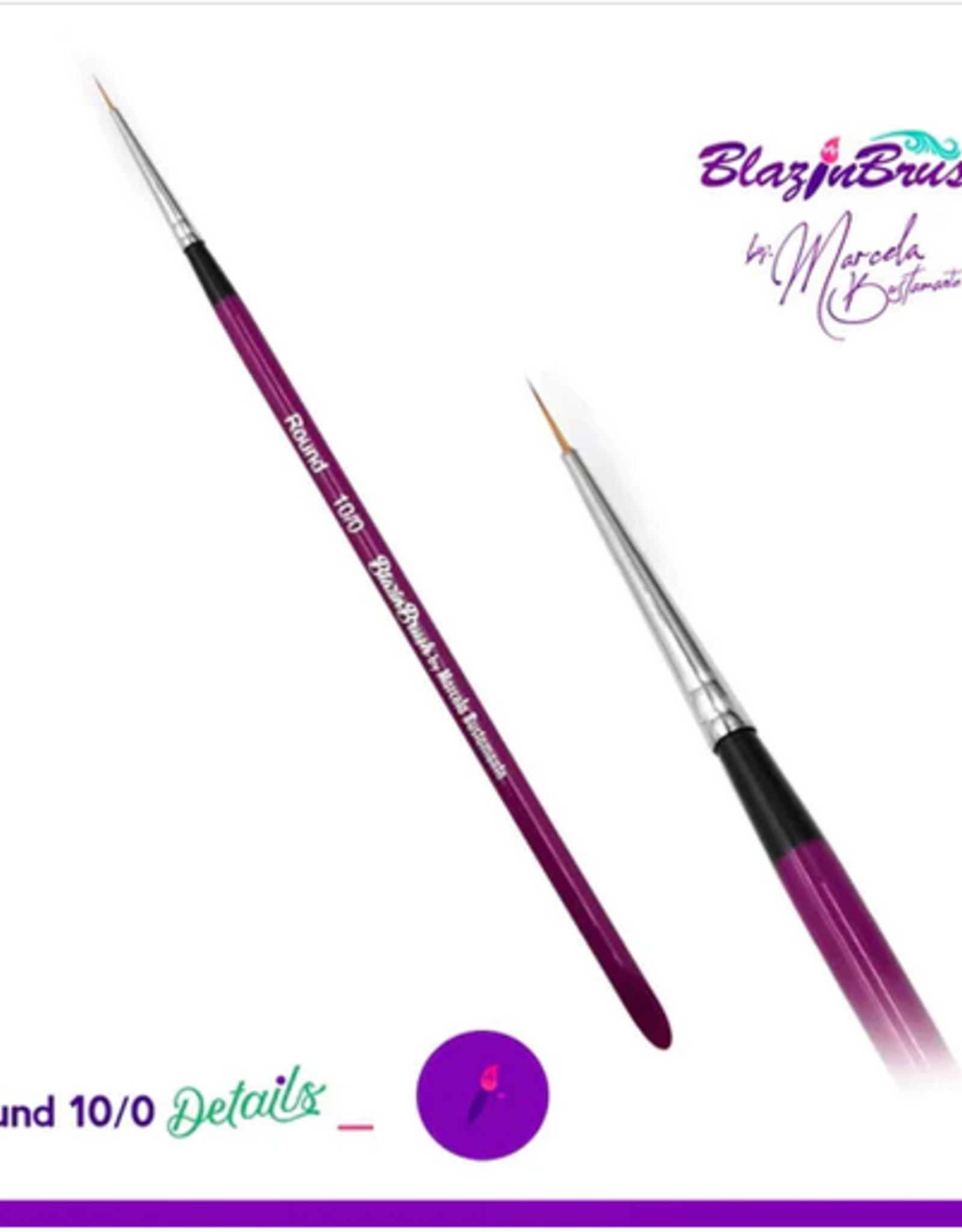 BlazinBrush Blazin Face Painting Brush by Marcela Bustamante | DETAILS COLLECTION - Round 10/0