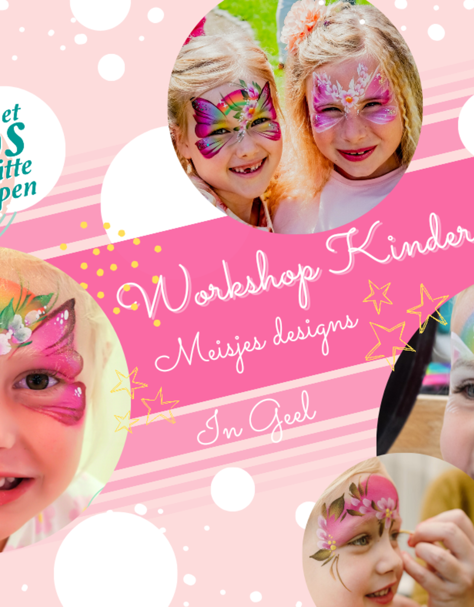 Roos met Witte Stippen Workshop 4 juli - Meisjes Designs