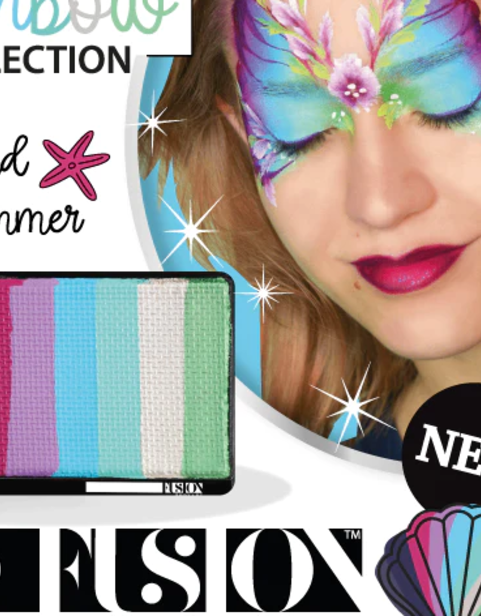 Fusion Leanne's Face Painting Petal Cake | Leanne's Mermaid Shimmer 25g