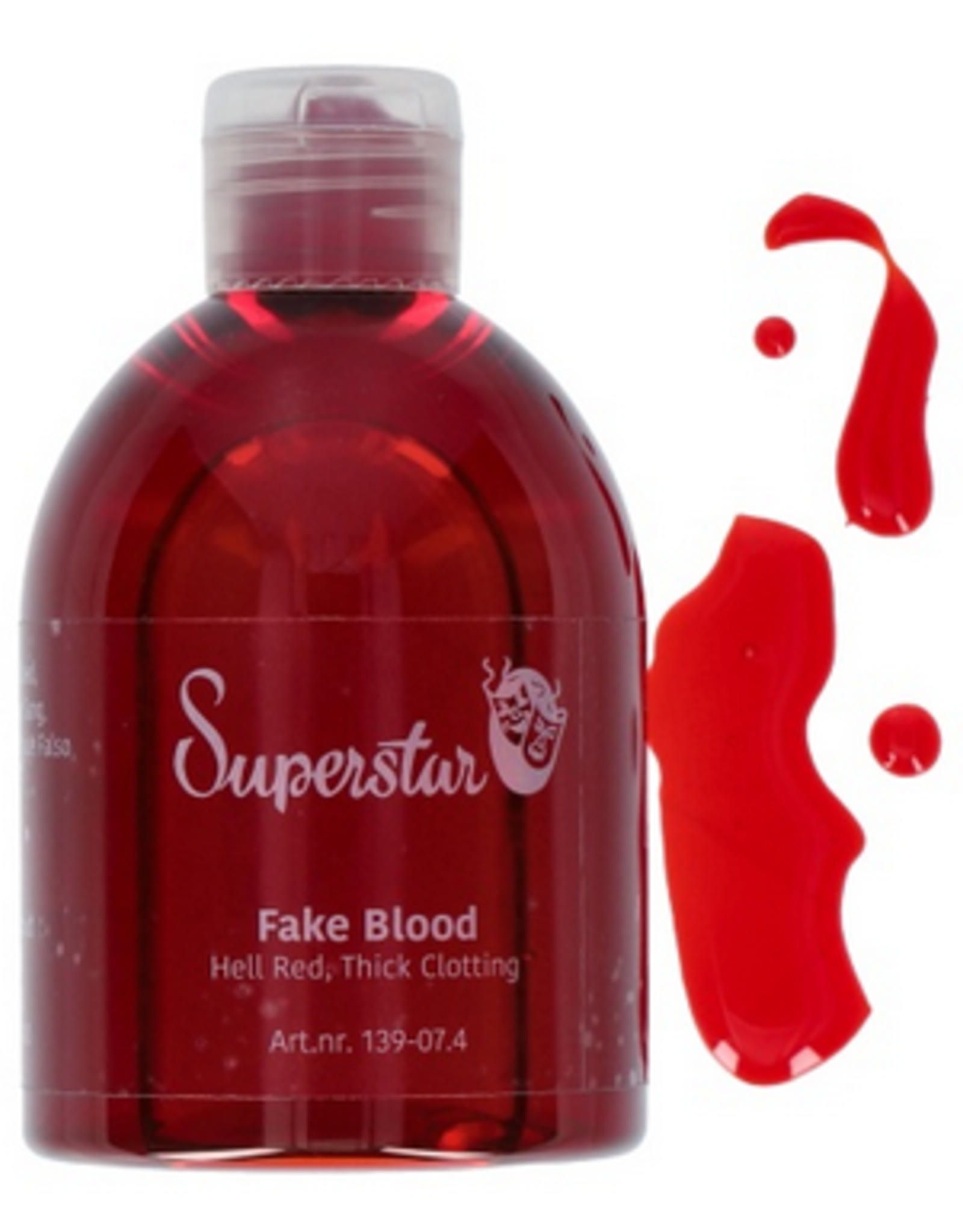 Superstar Superstar Artificial Blood/kunstbloed 250ml - Kunstbloed helder dun in flacon 250 ml
