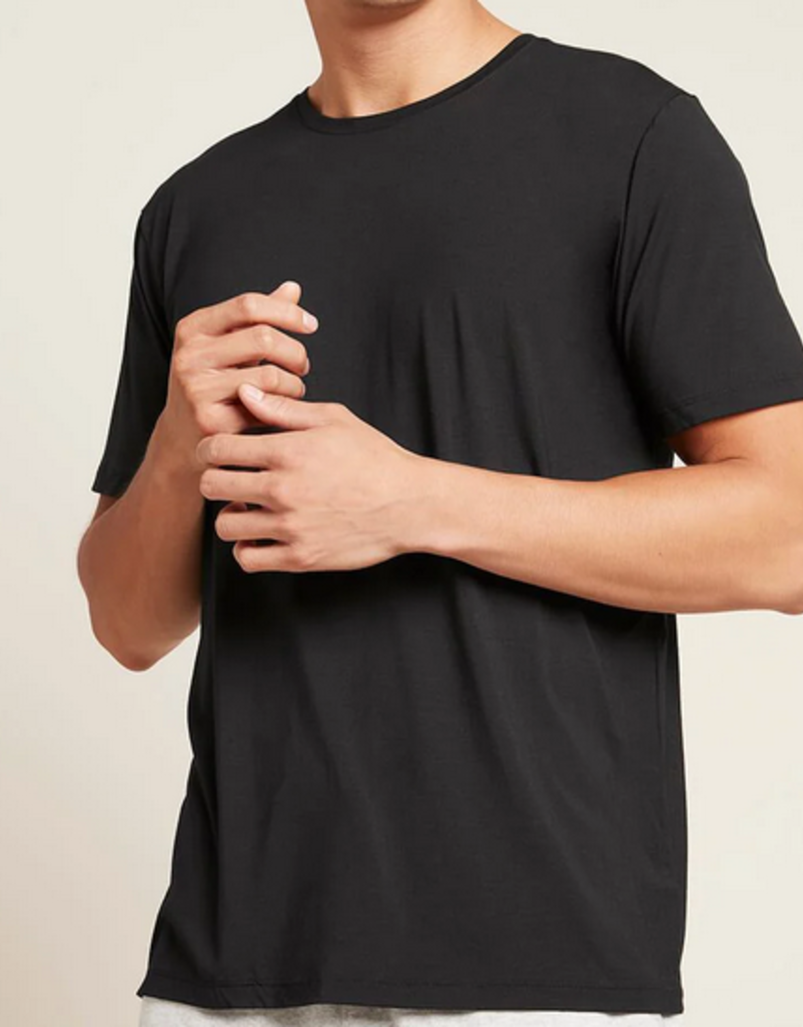 Boody Boody - Men's crew neck t-shirt black