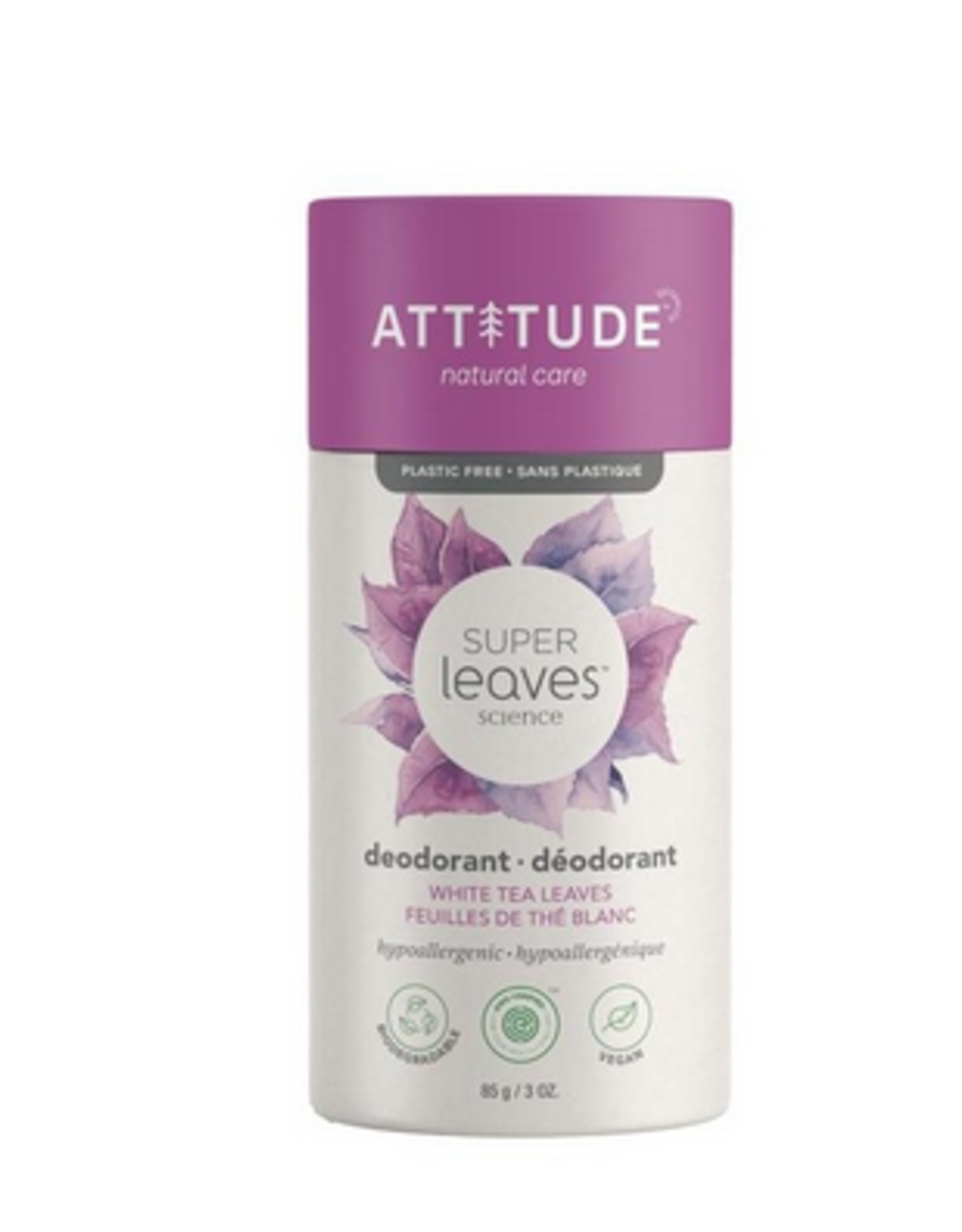 Attitude Super Leaves - Deodorant - White Tea Leaves 85g