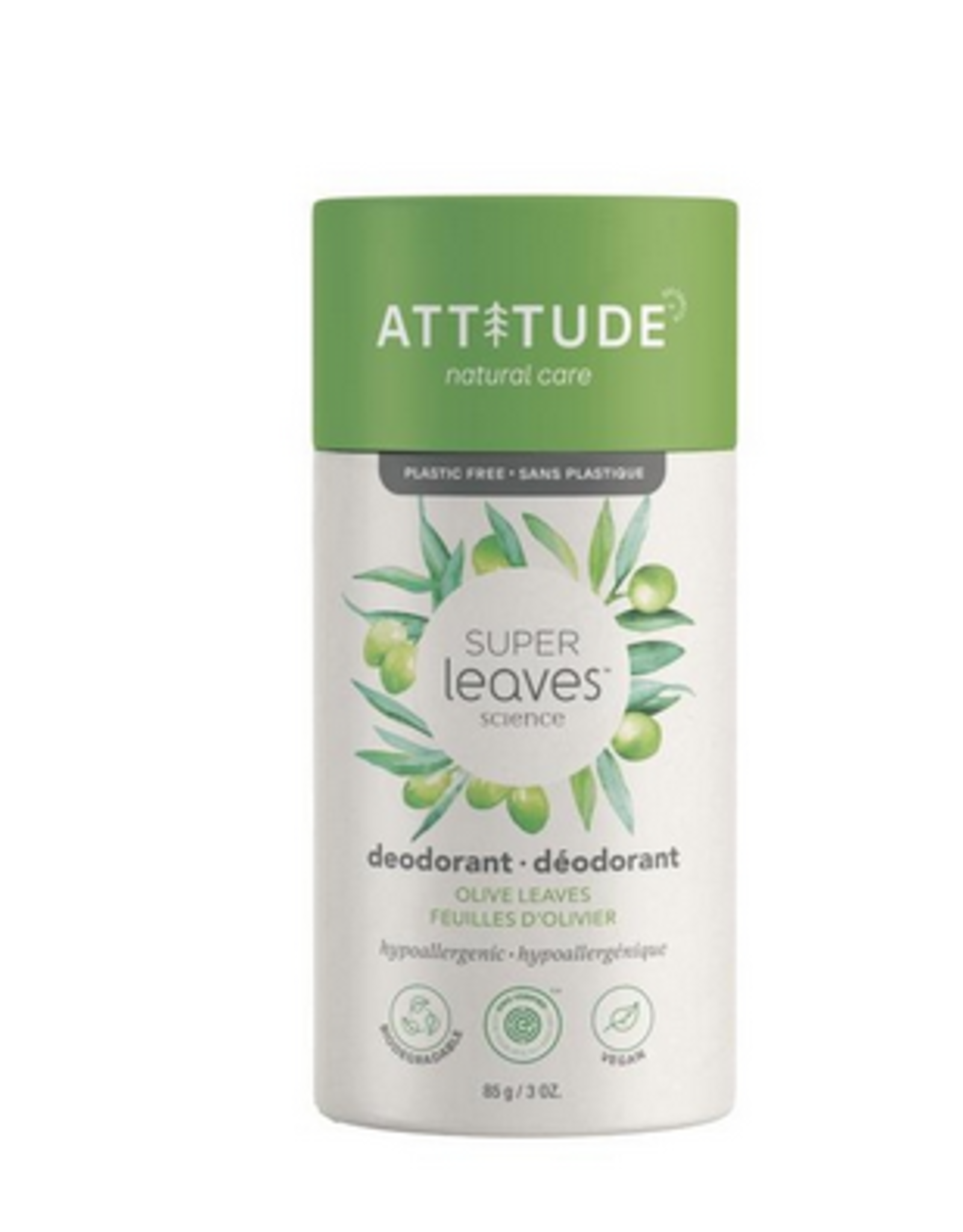 Attitude Super Leaves - Deodorant - Olive Leaves 85g