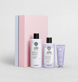 Maria Nila Maria Nila Beauty Box Silver Sheer - Shampoo 350 ml​​ / Conditioner 300 ml/ Booster Masque 50 ml