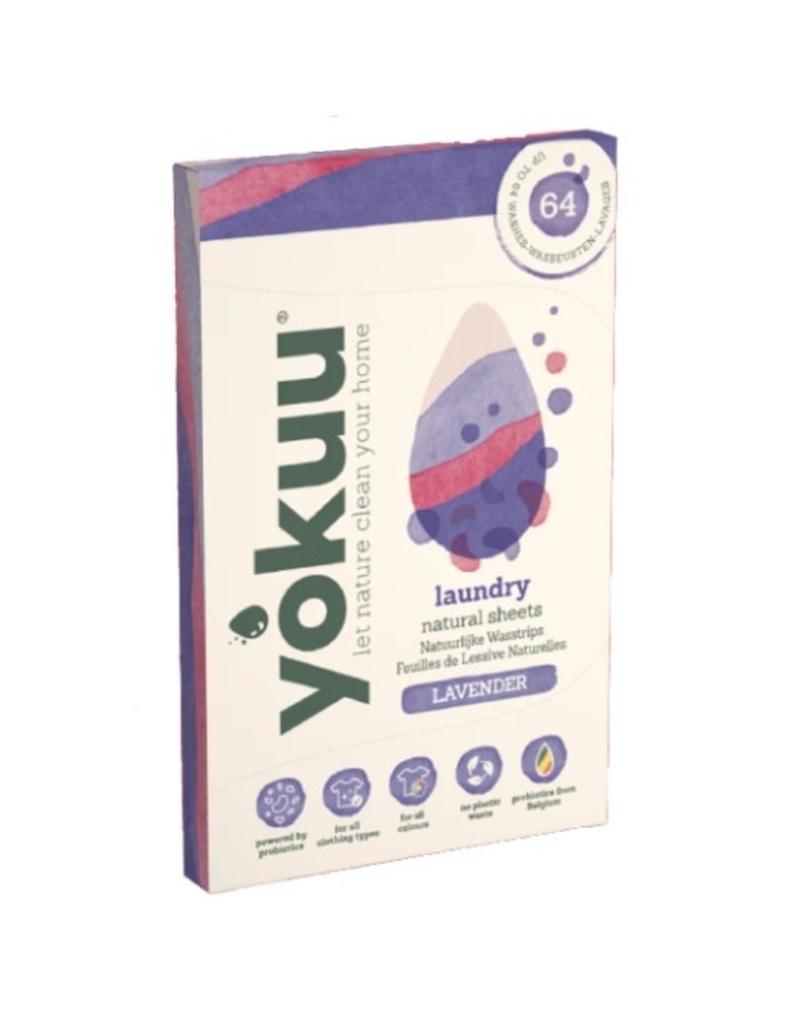 Yokuu Yokuu probiotische wasstrips - Lavender - 32 strips