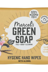 Marcel's Green Soap Hand wipes vanilla & cherry blossom bio 15 stuks