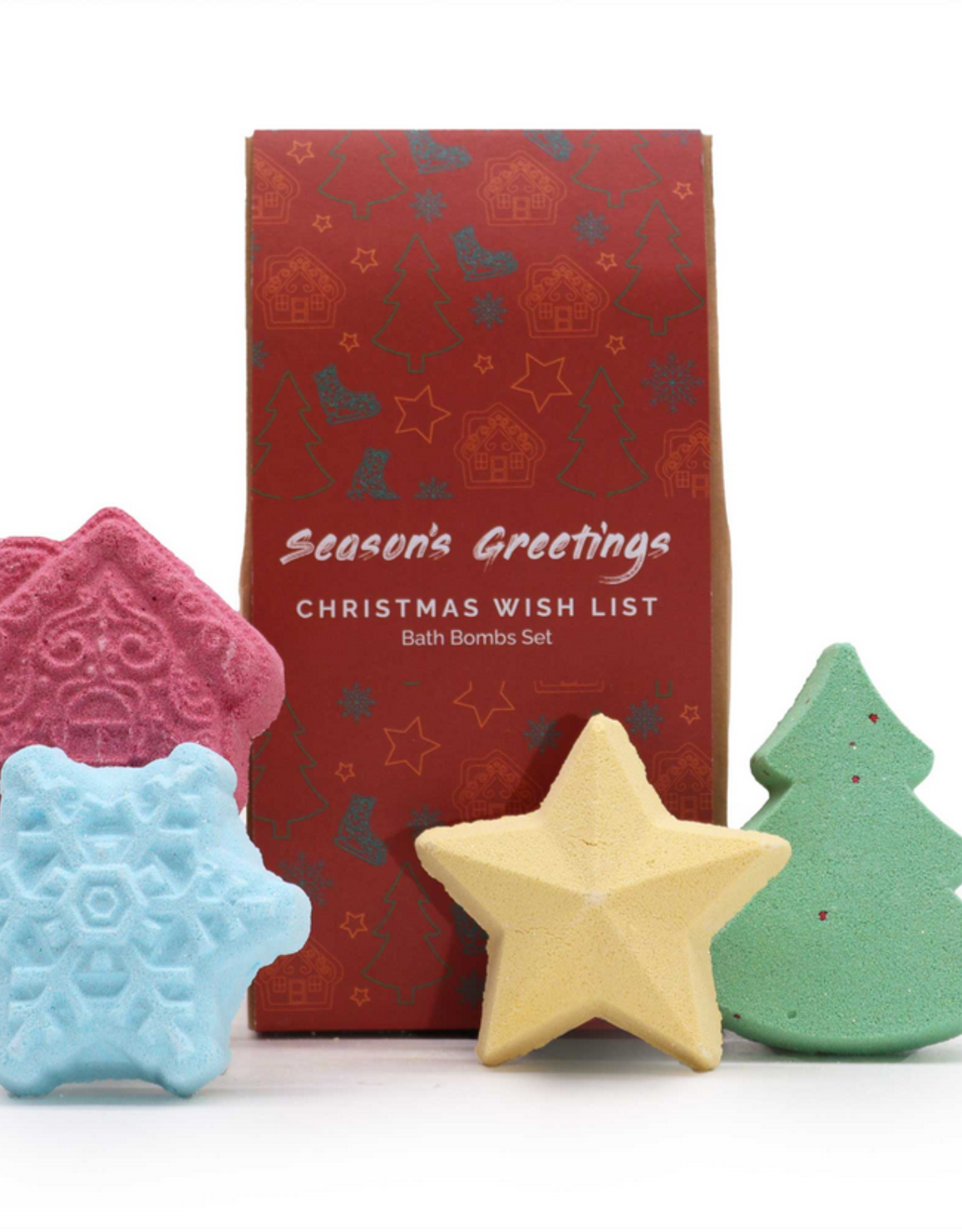 Ancient Wisdom Christmas wish list bath bomb set - 4 bath bombs