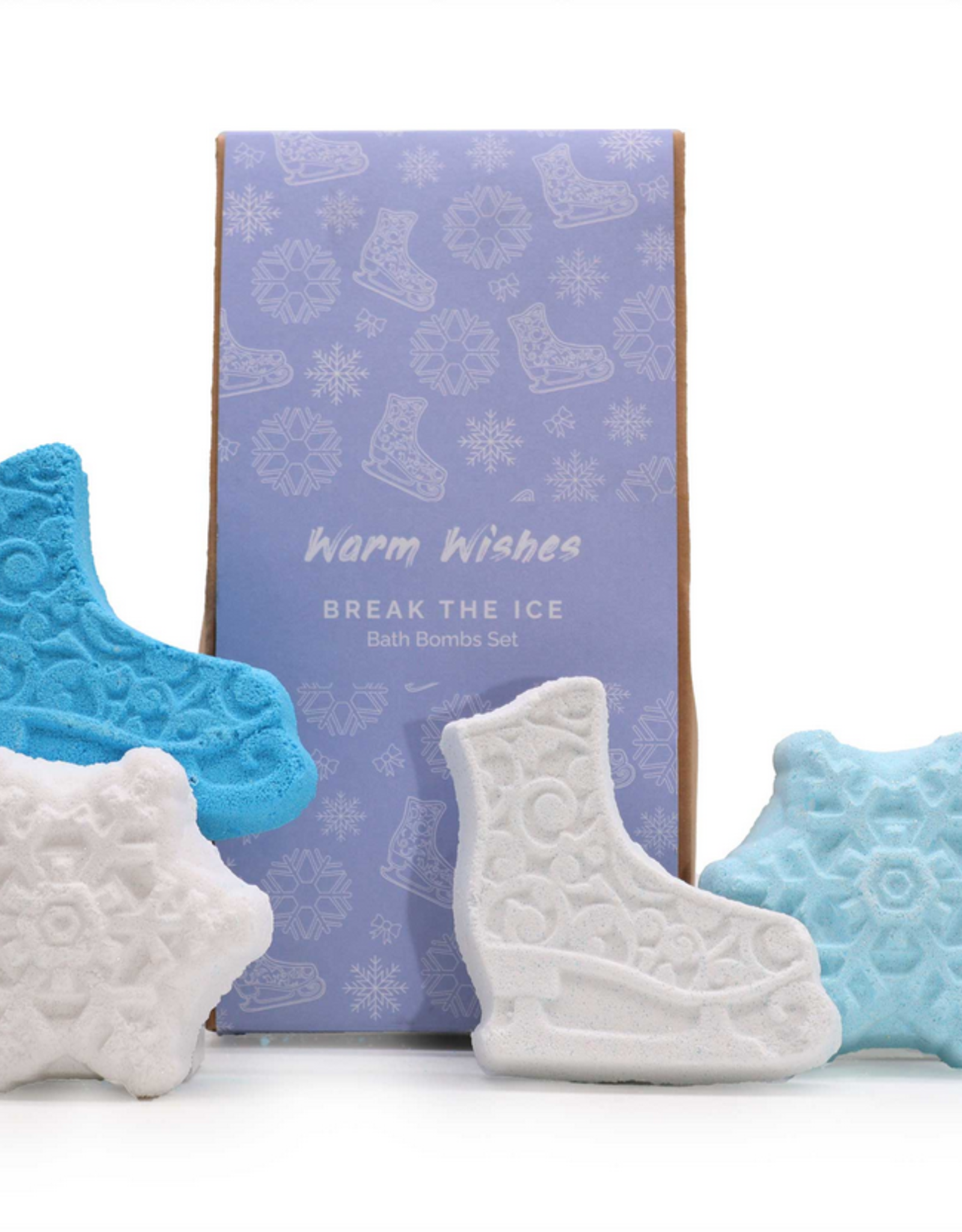 Ancient Wisdom Ijsbreker kerst bath bomb set - 4 bath bombs