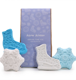 Ancient Wisdom Ijsbreker kerst bath bomb set - 4 bath bombs