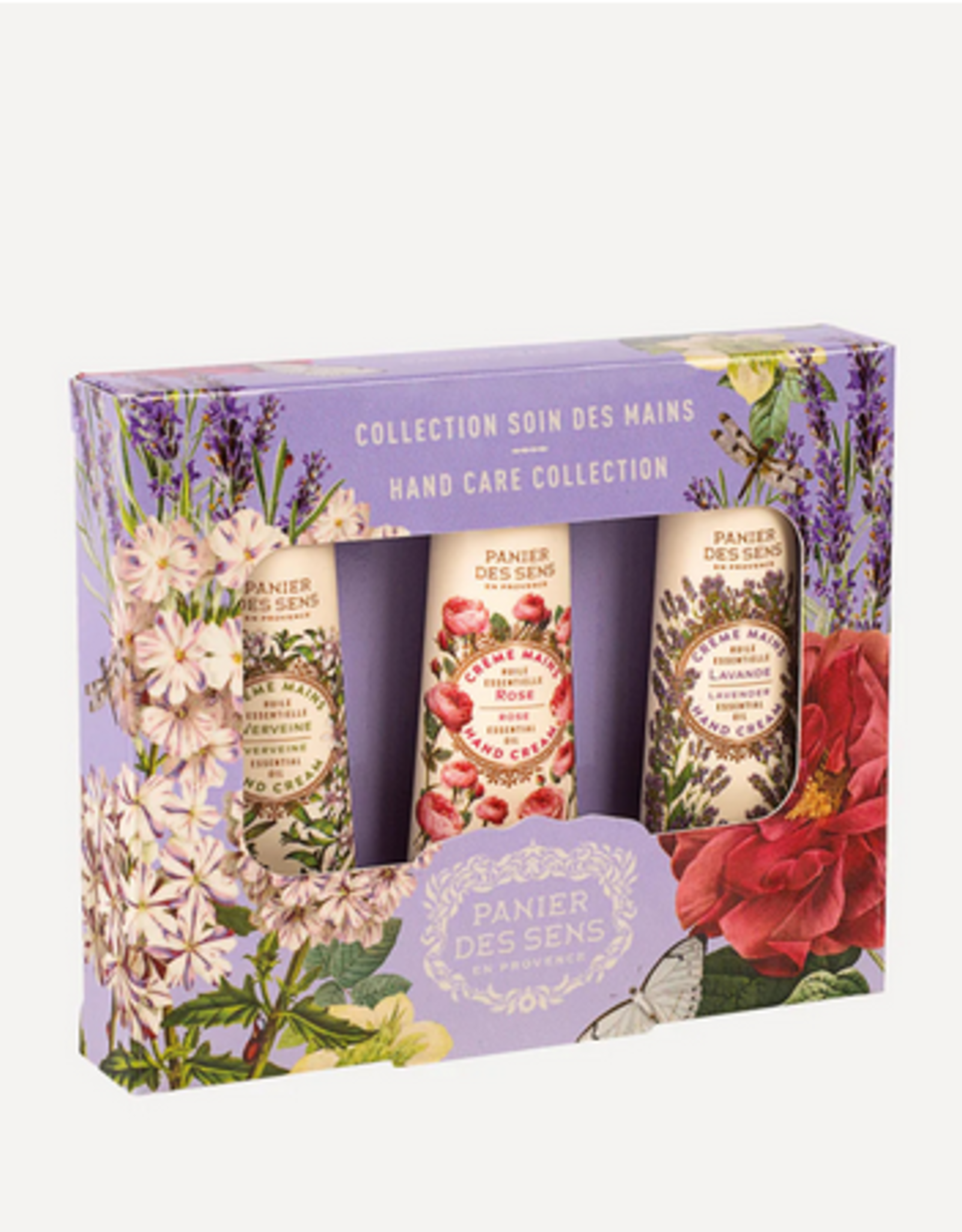 Panier des Sens Box with 3 handcreams 30 ml: verbena-rose-lavender