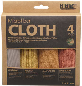 Smart microfiber systems Smart Microvezel doekjes geel roest - 4 stuks 32 x 31cm