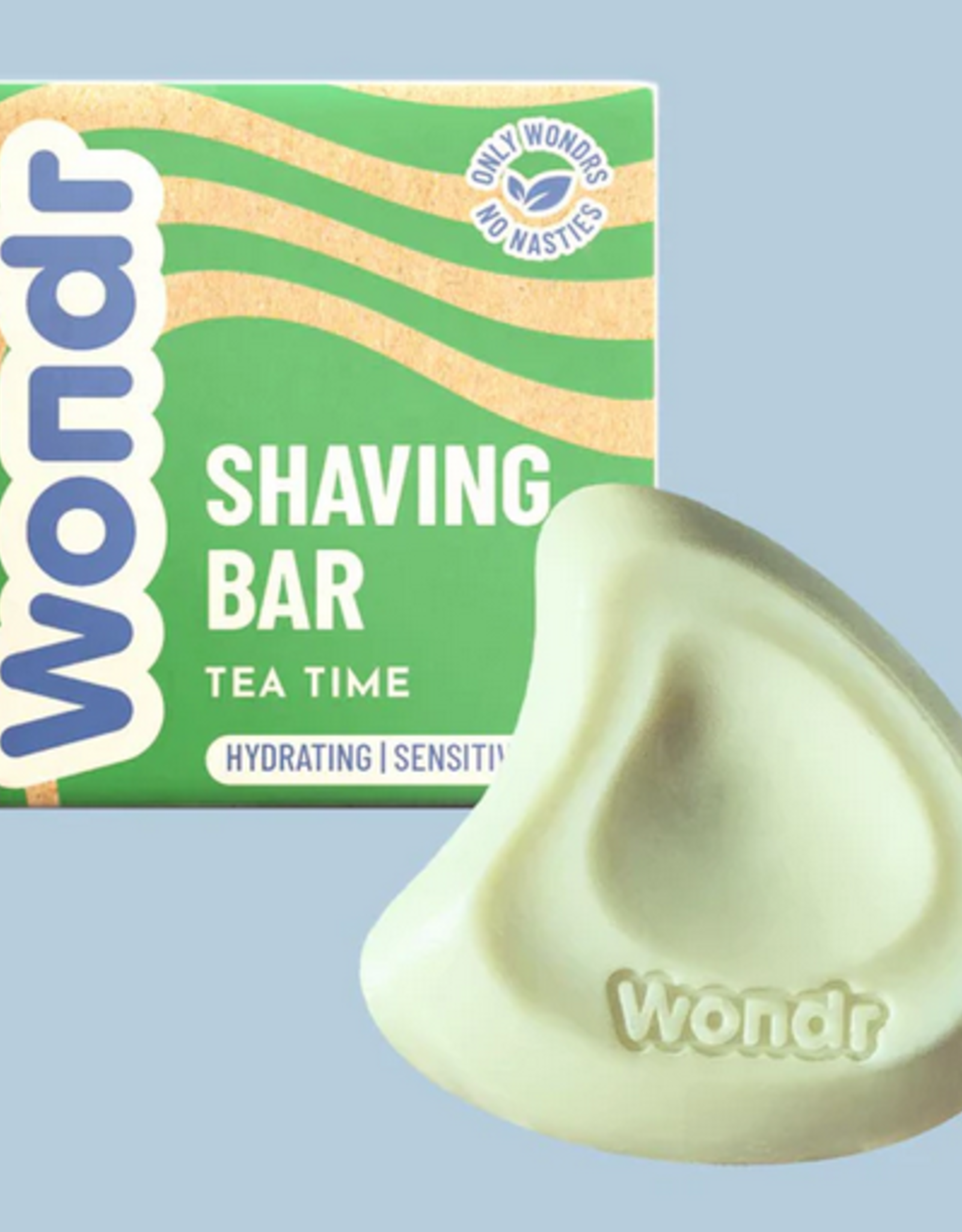 Wondr Shave T-time | Shaving Bar Green Tea - sensitive 80g