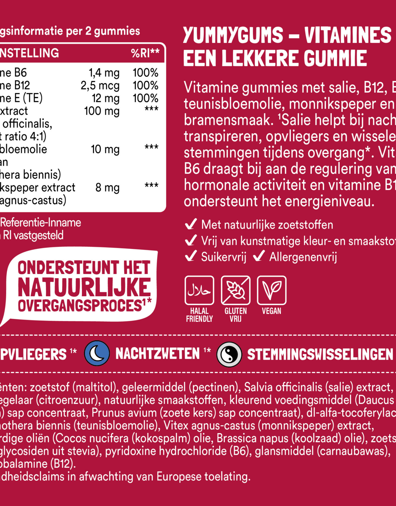 yummygums MENOPAUSE GUMMIES - 60 vitamine gummies 180g