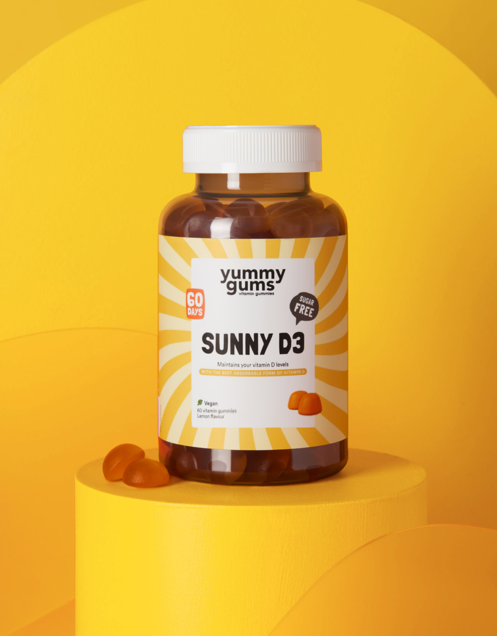 yummygums SUNNY D3 GUMMIES - 60 vitamine gummies 180g