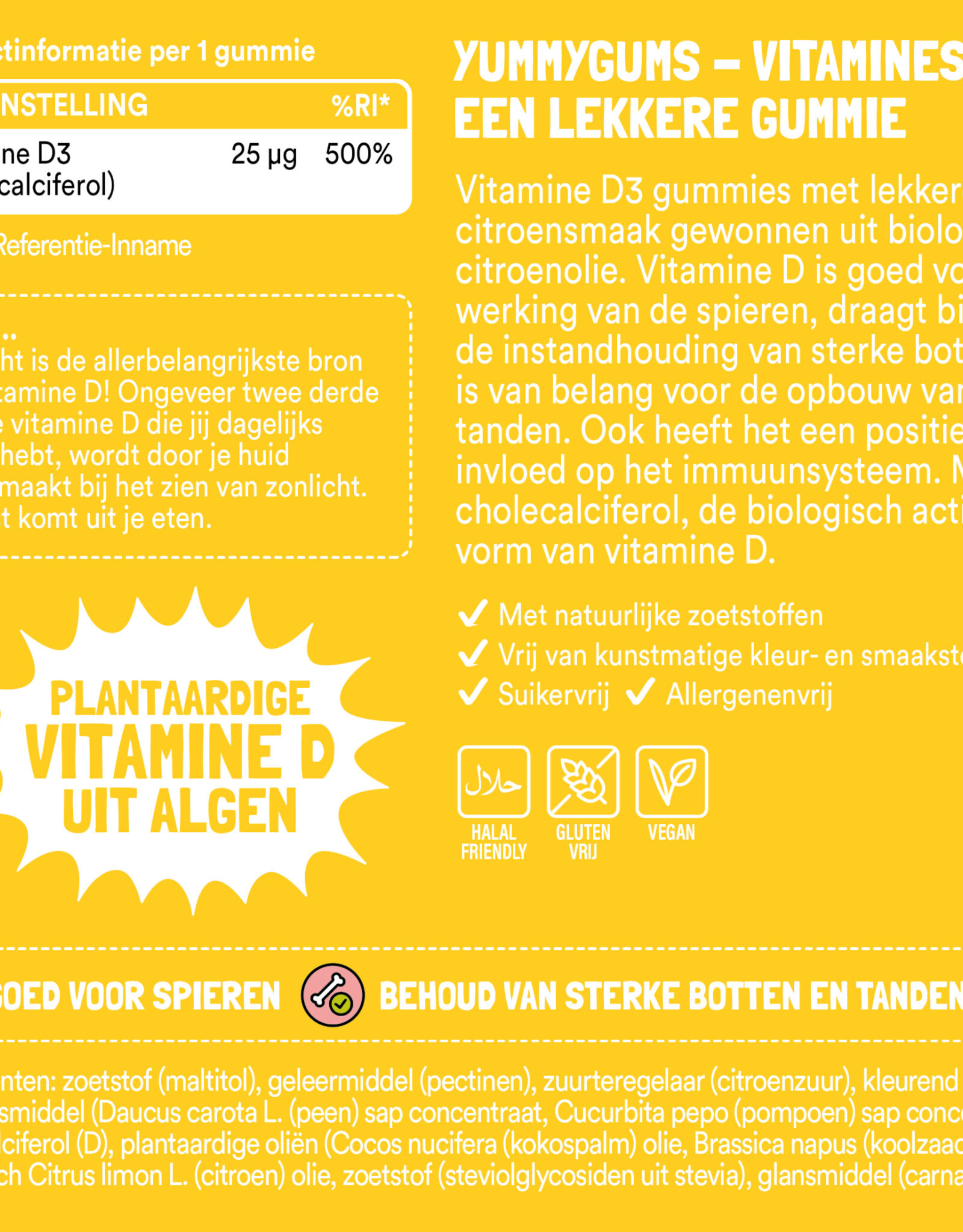 yummygums SUNNY D3 GUMMIES - 60 vitamine gummies 180g