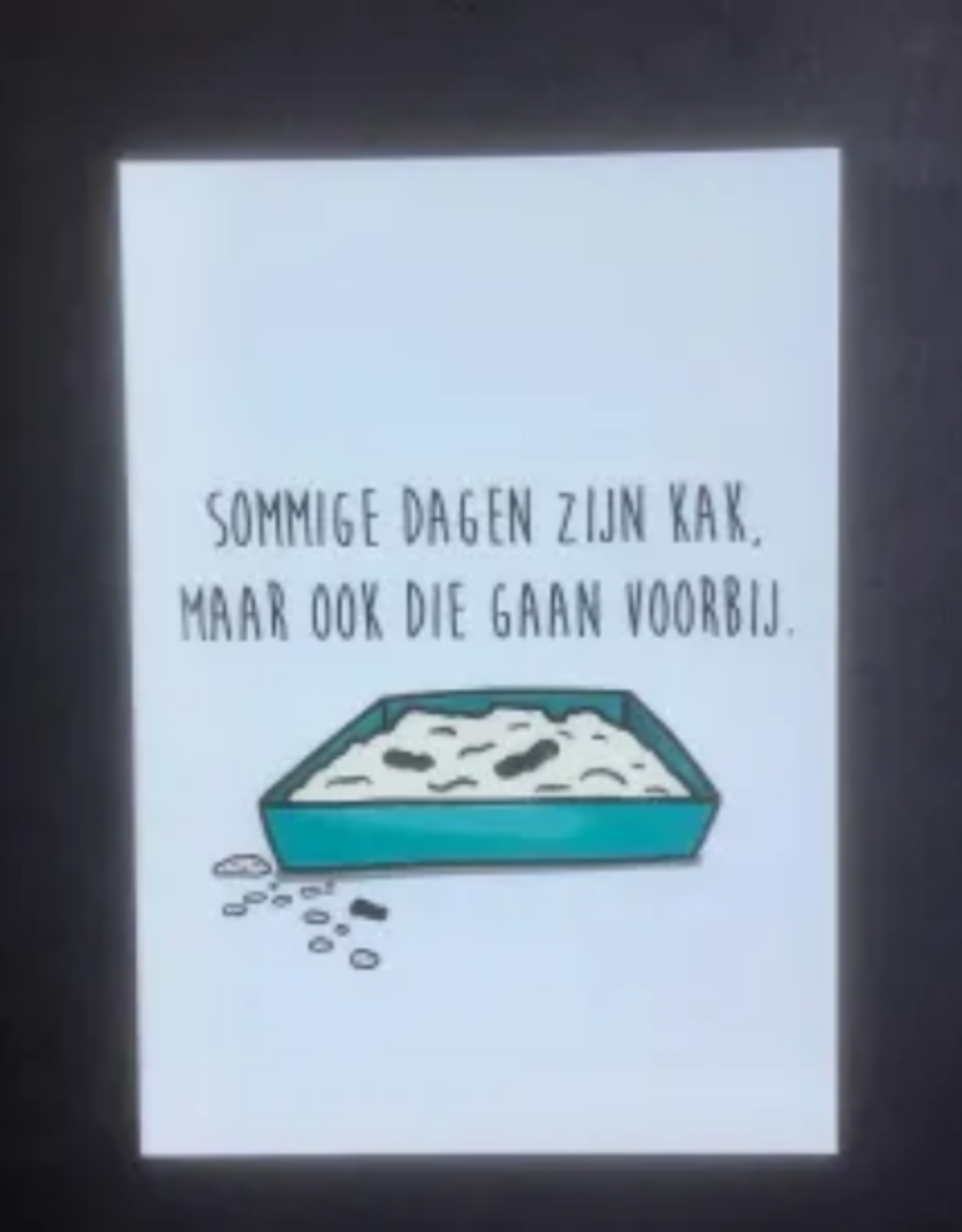 Maanblik Postkaart sommige dagen