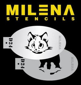 Milena Stencils Milena D24 stencil schattig poesje (Kitty Cat)