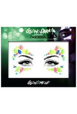 PartyXplosion Glow in the dark - face jewels - multicolor