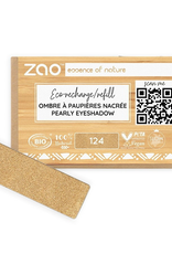 Zao ZAO Bamboe Oogschaduw Refill (rechthoekig) Parelmoer 124 (Gold) 1.3 gram