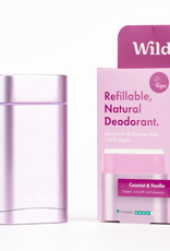 Wild Natural deodorant purple case & coconut & vanilla 40g