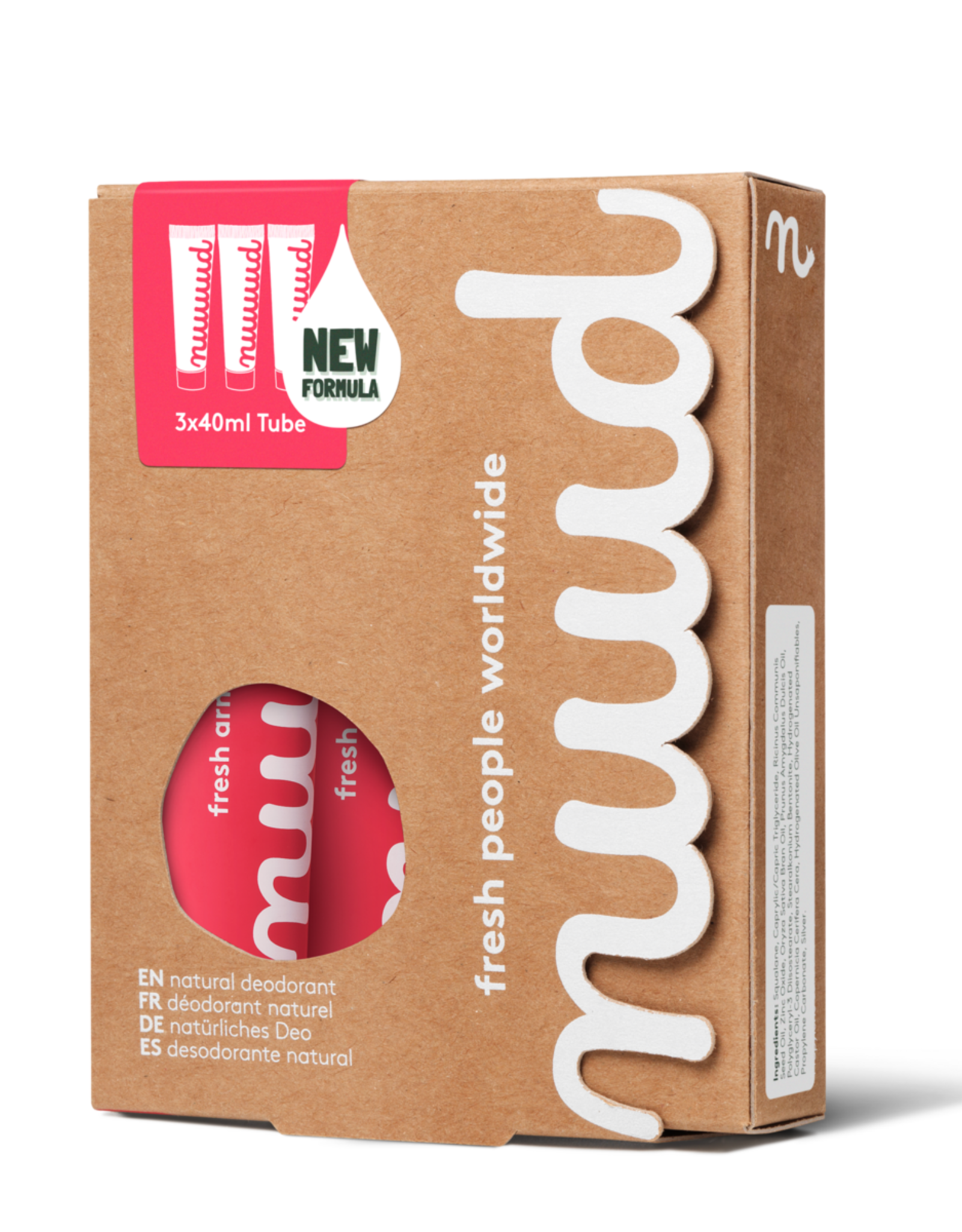 Nuud Nuud Veganistische deodorant - xXL-pakket (nieuwe formule) - 3x40ml